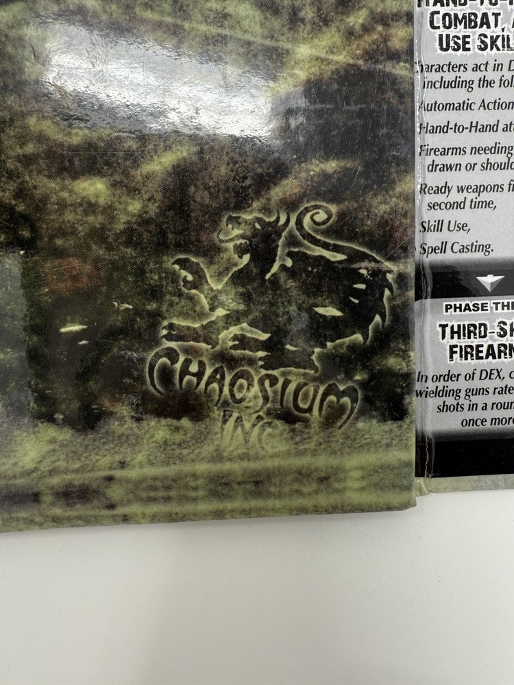 Call Of Cthulhu Tri-fold Insanity Table Chart Chaosium
