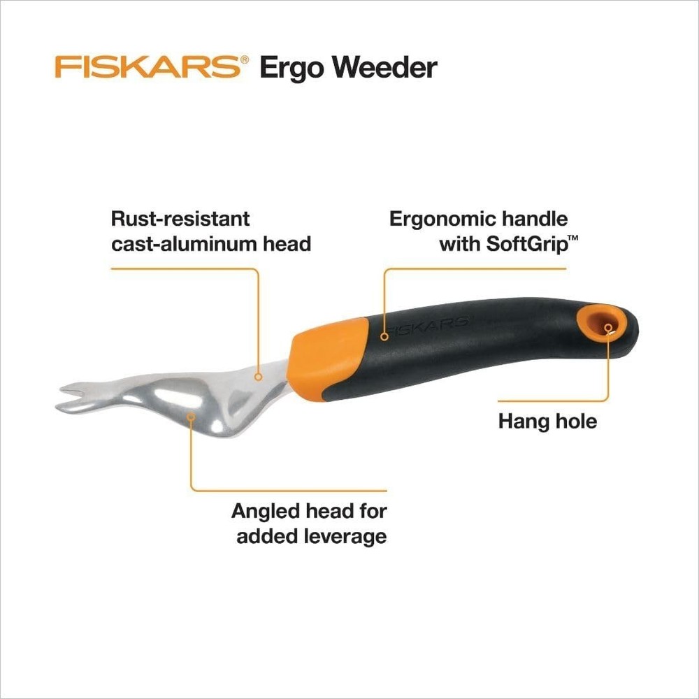Fiskars Ergo Handle Weeder Garden Tool