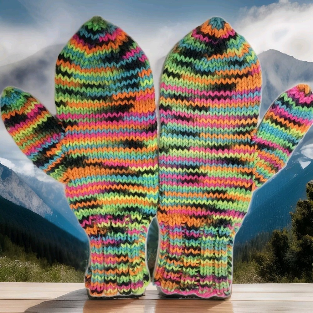 Mitts  Hand Made Colourful