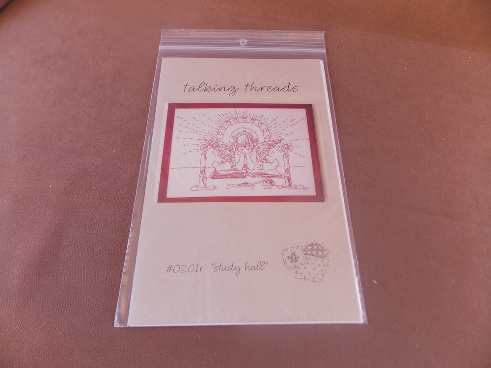 Study Hall Stitchery Pattern 0201r Talking Threads