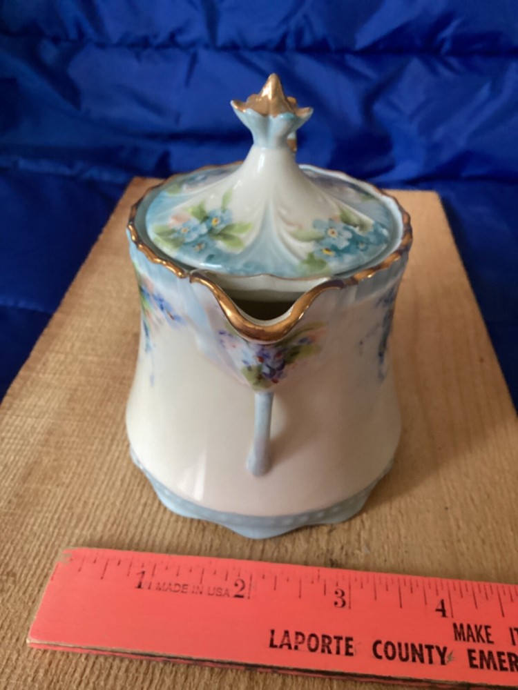Agnes Rynne Hand Painted Small Pitcher w/Lid
