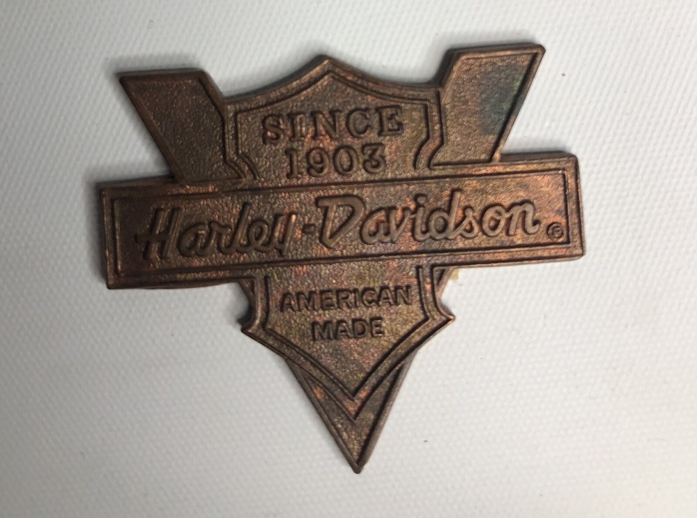 3 Harley-Davidson Embroidered PATCHES And 3 Metal Emblems