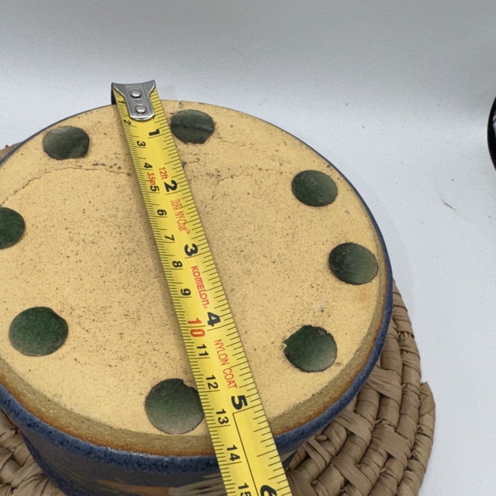 Studio Pottery Bowl Or Planter With Bird Motif