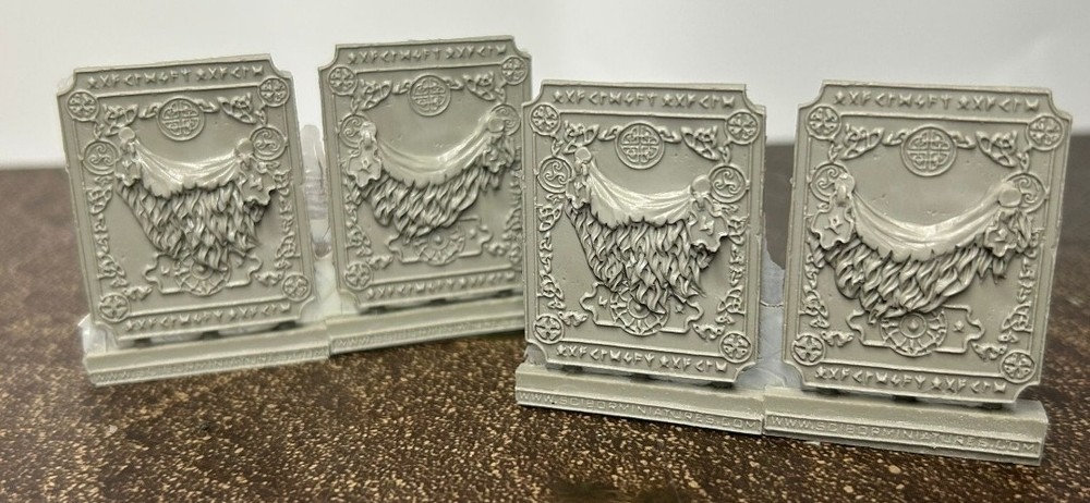 Scribor Miniatures Resin Cast Spartan Bits Pack Doors Panels