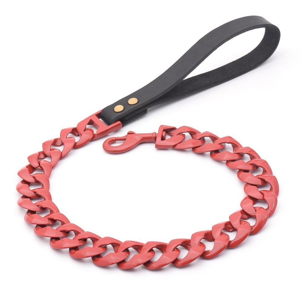 CARMINE RED DOG LEASH