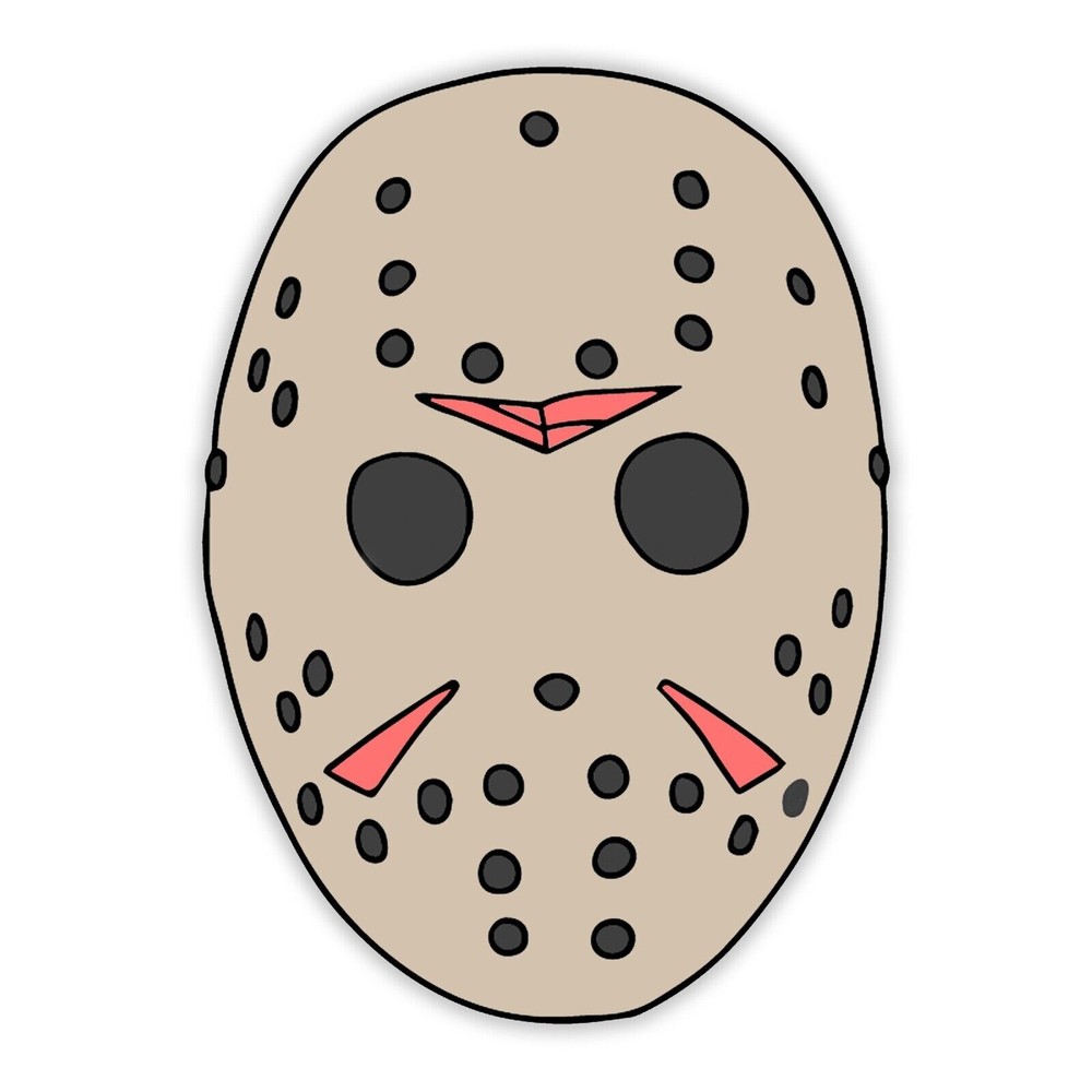 Friday the 13th Jason Mask Sticker Decal