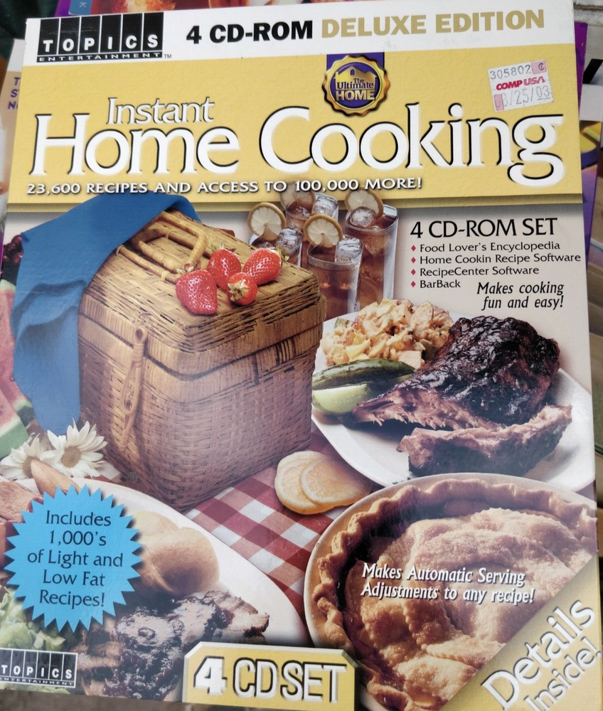 Instant Home Cooking Deluxe Edition Software