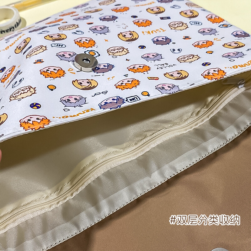 Haikyuu!! Folder File Document Pocket Cartoon Gift Cospaly Canvas Document Case