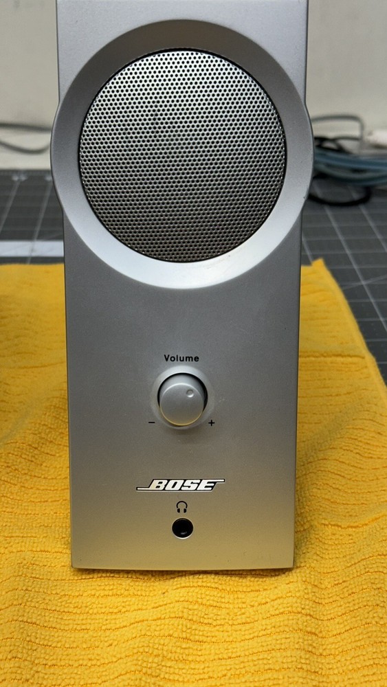 Bose Companion 2 Silver Black Multimedia Computer Speakers Work Great W/ Cable🔥