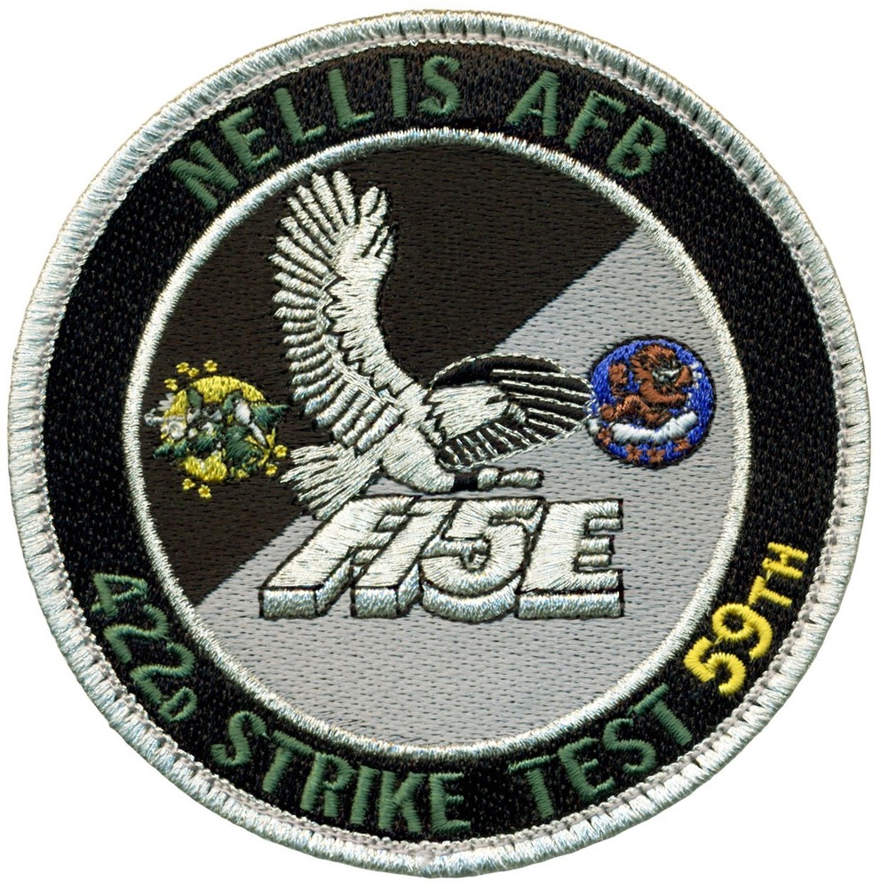 USAF 59th & 422d TEST & EVALUATION SQUADRON F-15E PATCH