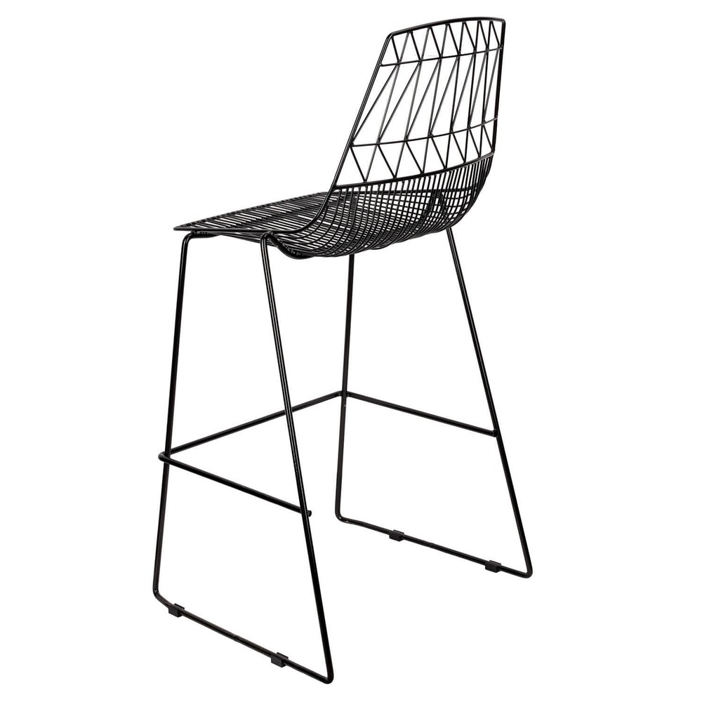30" Benton Wire Bar Stool Steel Frame by Chivari