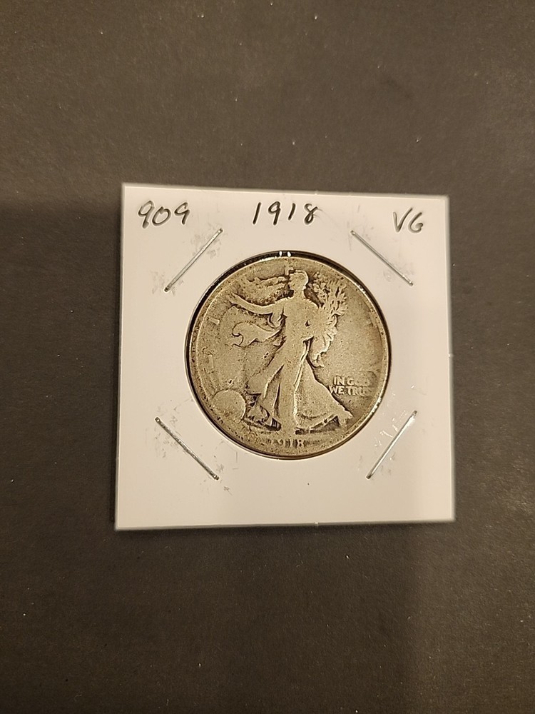 1918 Walking Liberty Half Dollar Good Condition