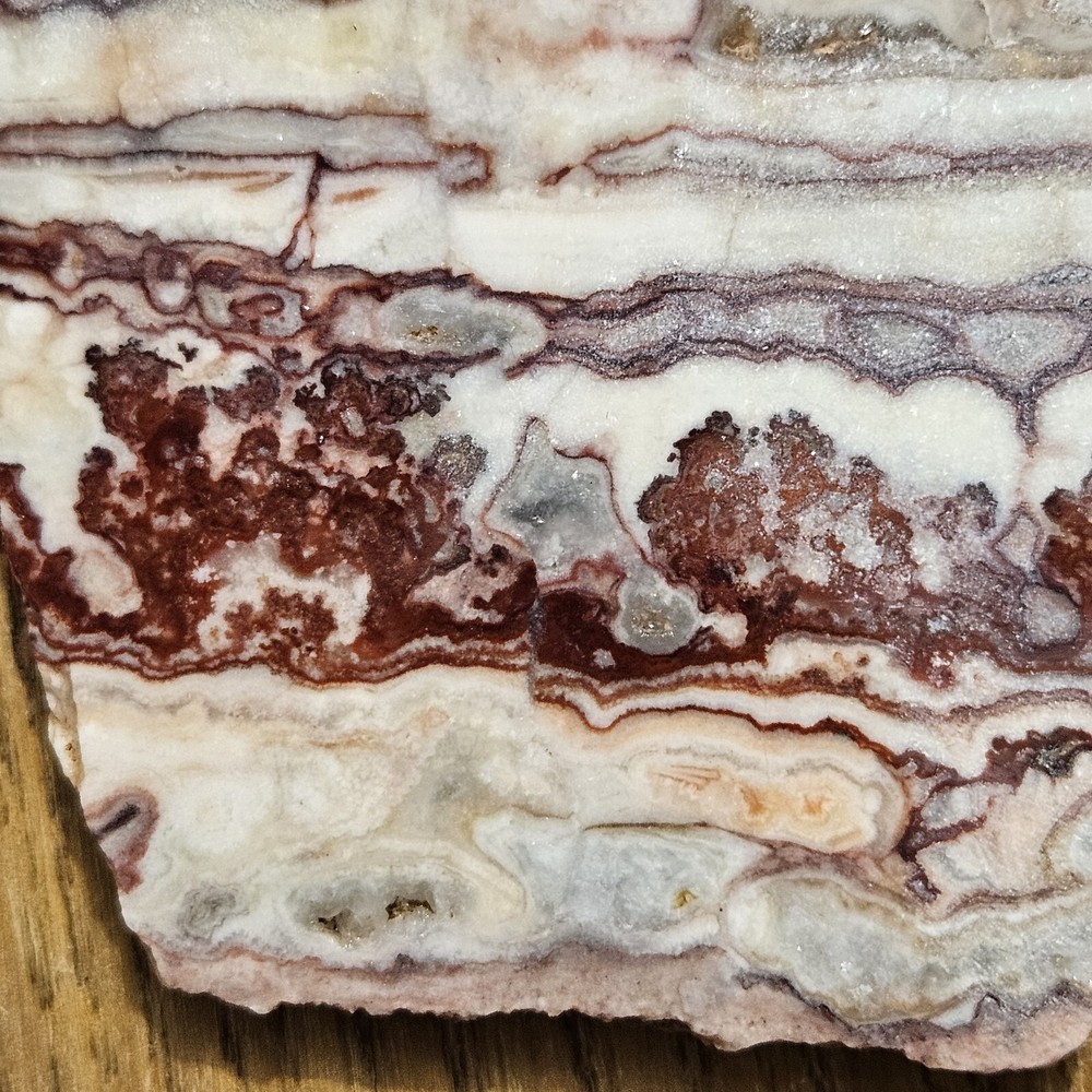 Strawberry Onyx Lapidary Slabs 287 Grams