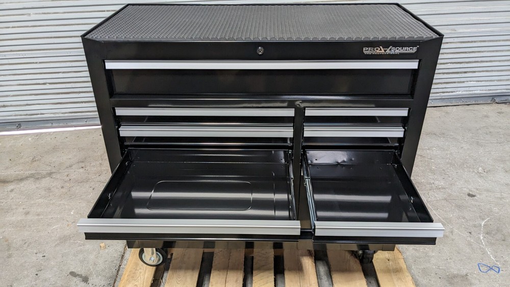 Pro Source Roller Cabinet Tool Box 11 Drawer 42" x 19" x 33" Steel Black