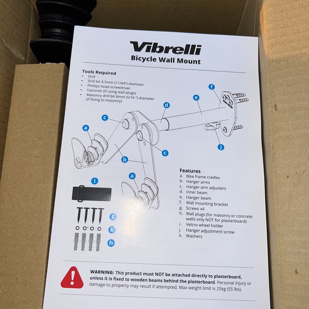 Bicycle hanging Bike Rack Adjustable Wall Mount Storage  For