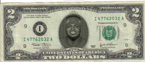 Giants Jabrill Peppers $2 Dollar bill Mint real
