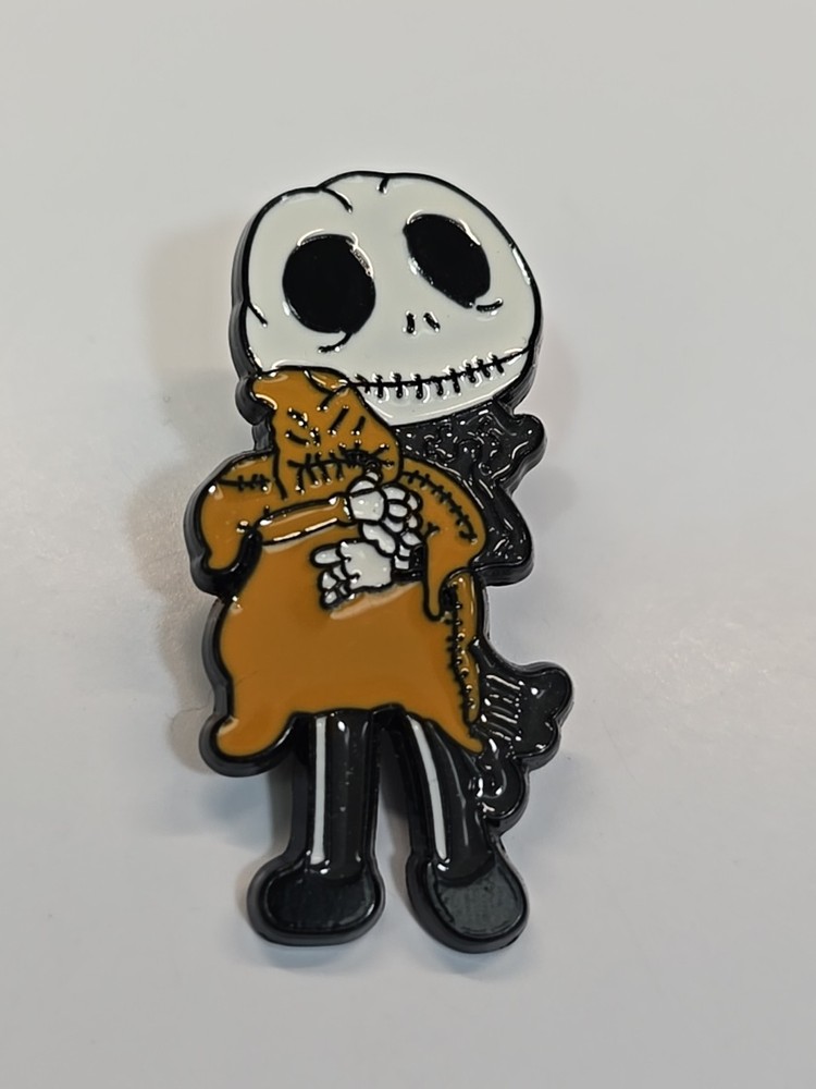 Jack Skellington With Oogie Boogie Toy Lapel Pin