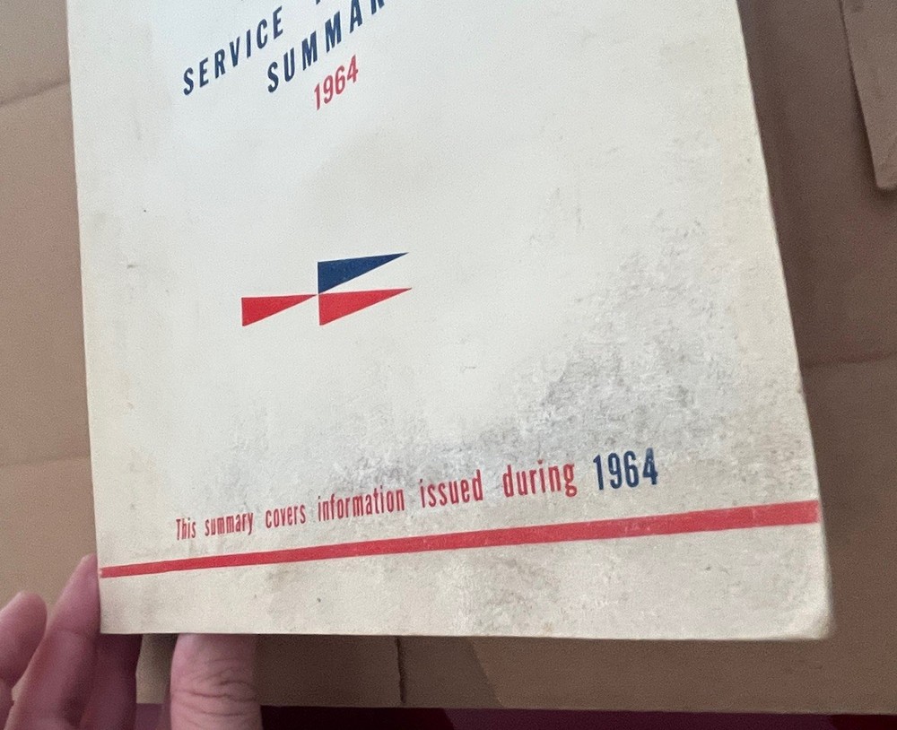 1964 Cessna Service Information Summary Manual All Models, Original Read