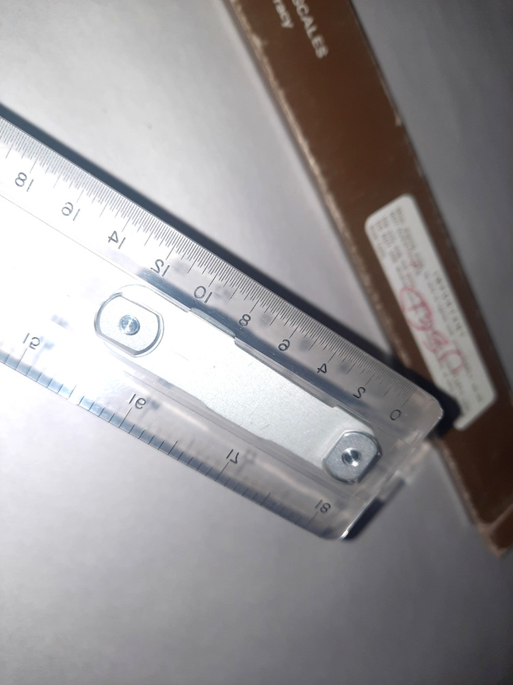 Vemco 9P7-18 Plastic Drafting Scale, 1:5 50, 1:1 10