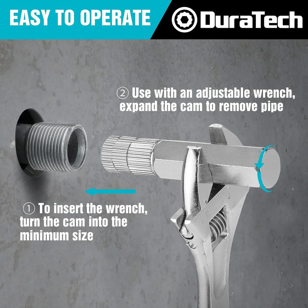 DURATECH Internal Pipe Wrench Set, Pipe Nipple Extractor Set, 3-Piece, 3/8",1/2"