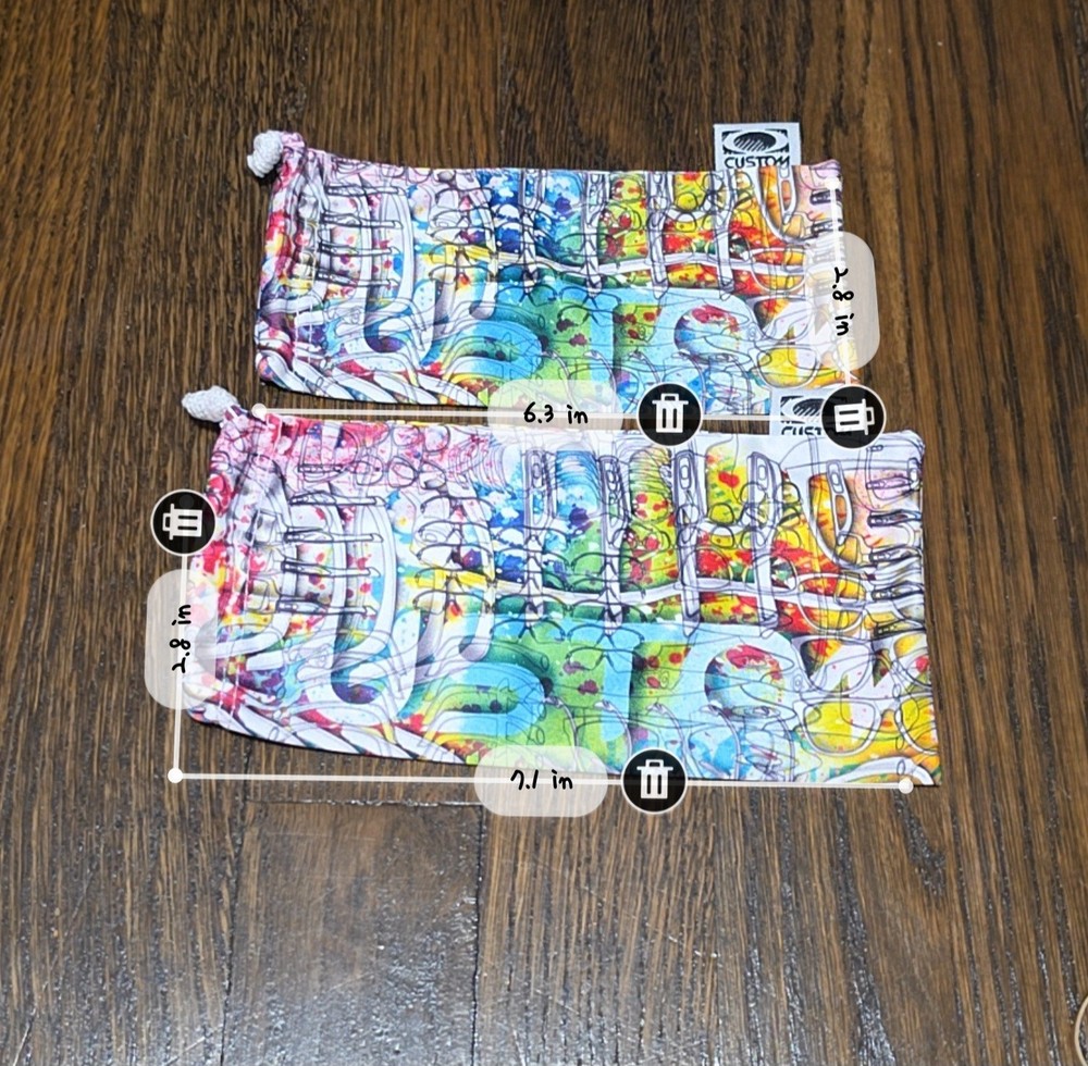 New Custom Oakley Graffiti Microbag Microfiber Bags Pack Of 2