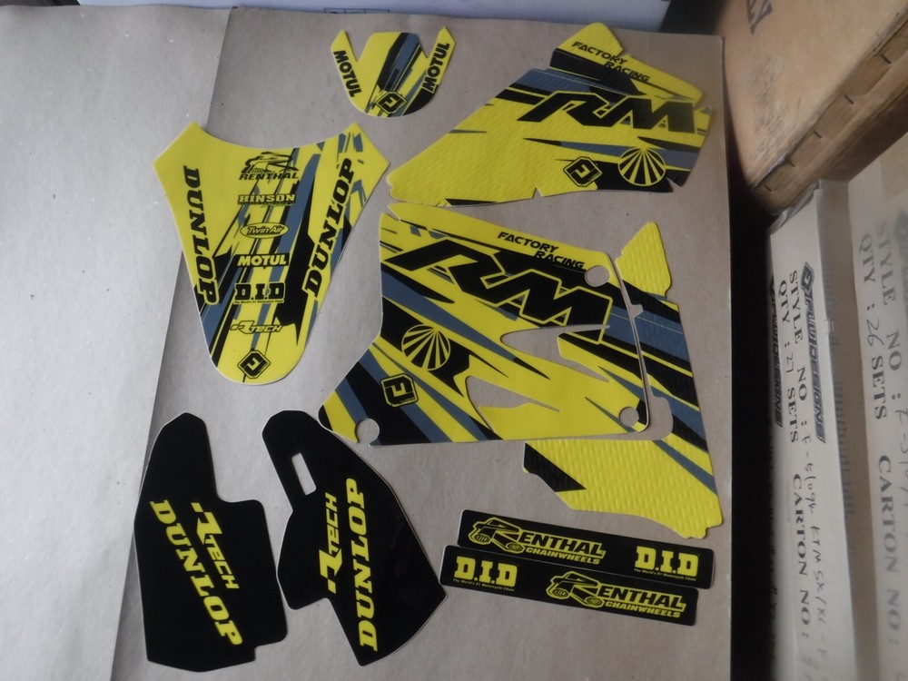 FLU DESIGNS PTS6 TEAM GRAPHICS SUZUKI RM85 RM85L 2002-2024