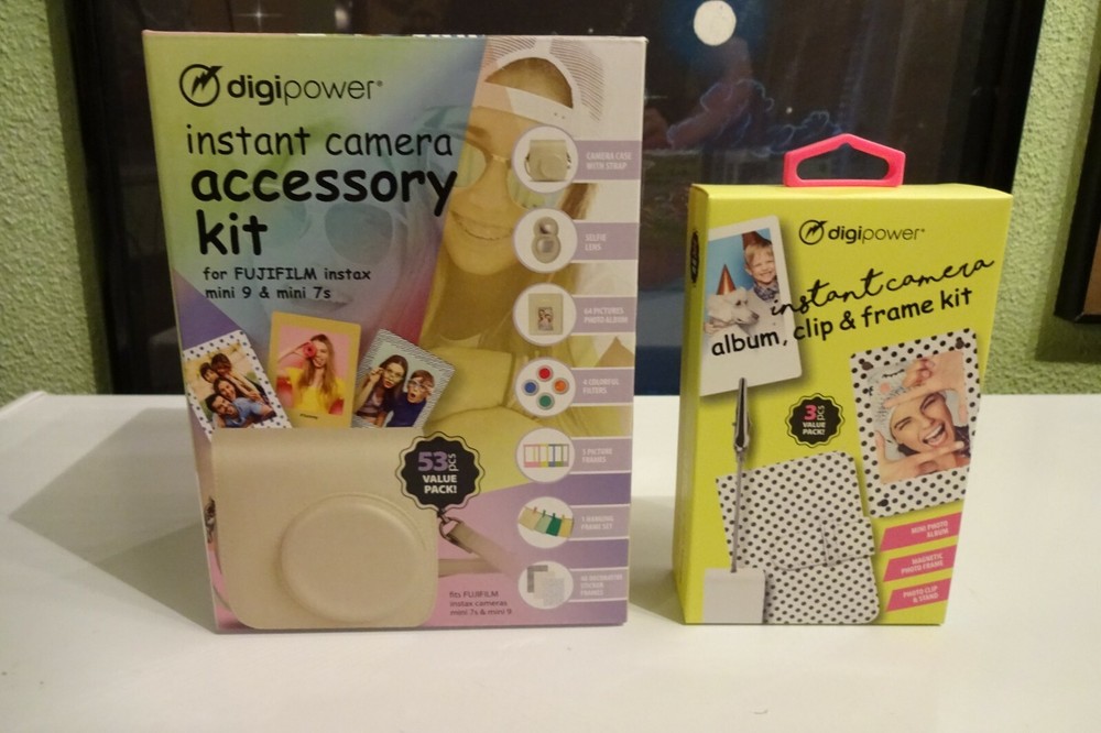 Digipower Instant Camera Accessory Kit & Album,Clip & Frame Kit NEW