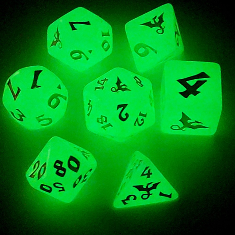 ✨🐉 Moonglow Dragon Dice | Dnd Dice Set | Dungeons & Dragons