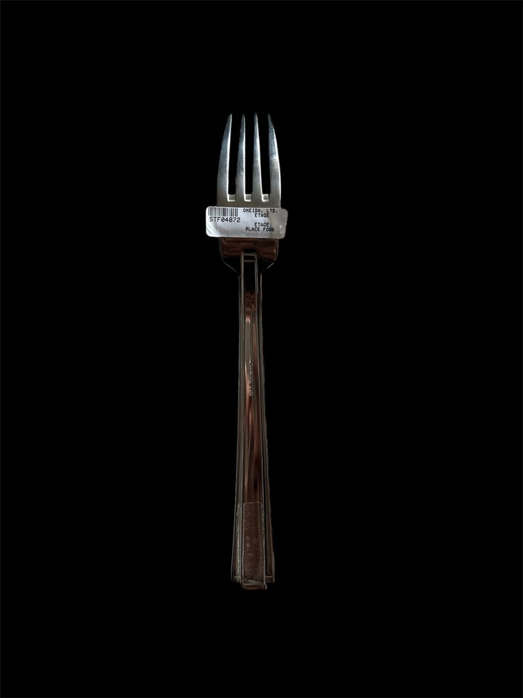 Oneida ETAGE Place Dinner Fork Art Deco 18/10 Stainless 7.75”