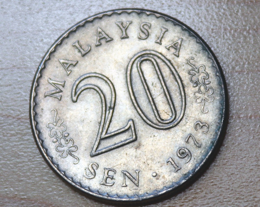 1973 Malaysia 20 Sen