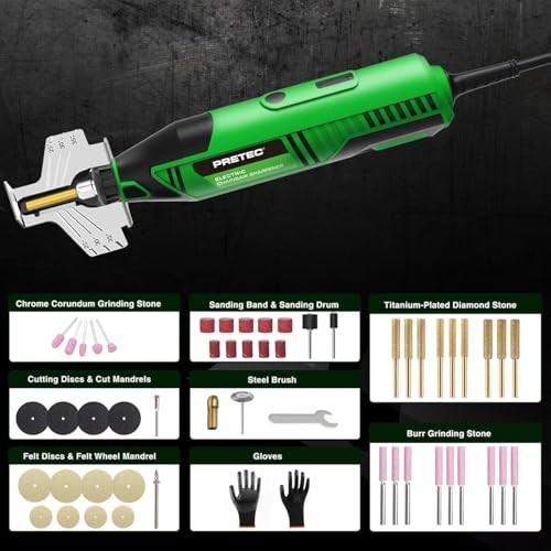 Electric Chainsaw Sharpener Kit – Multi-Purpose Chain Saw Sharpener Tool Green