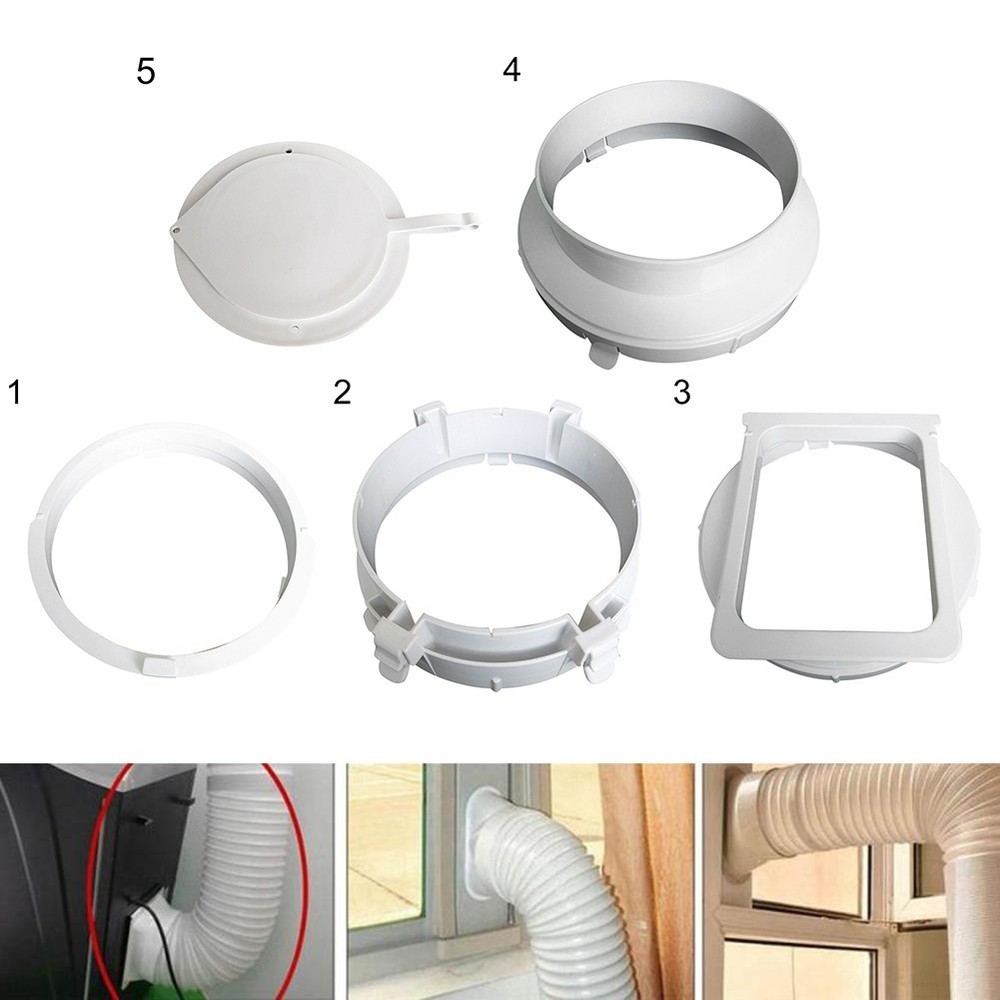 Exhaust Duct Interface Window Portable 5.9'' Accessories Air Conditioner