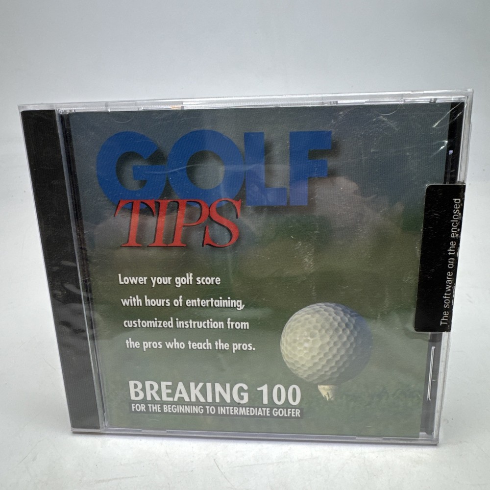 Golf Tips Breaking 100 DiAmar Interactive Beginning -Intermediate Golfer CD-ROM