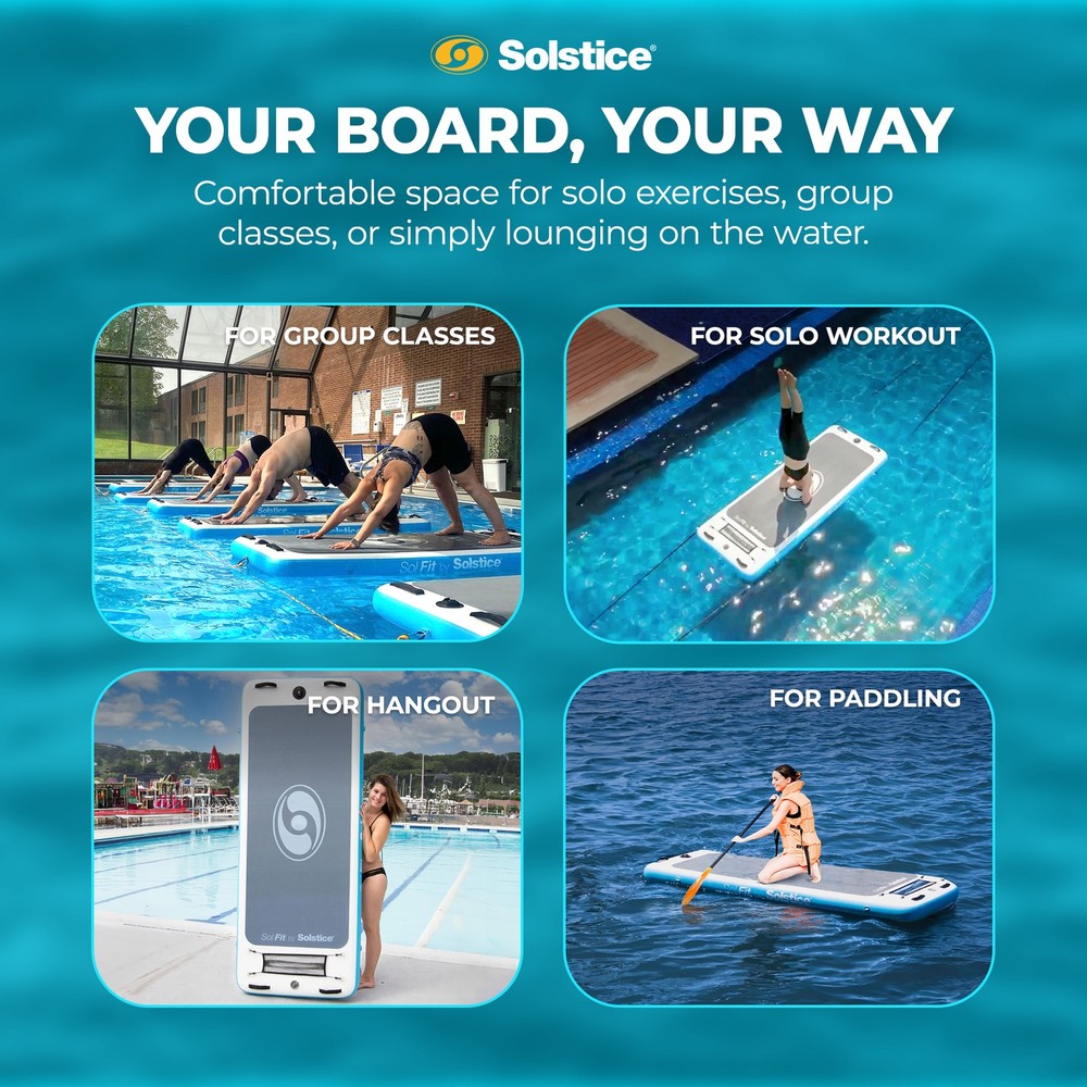 Solstice 94" SolFit Stand Up Paddle Board with Camera Mount (Open Box)