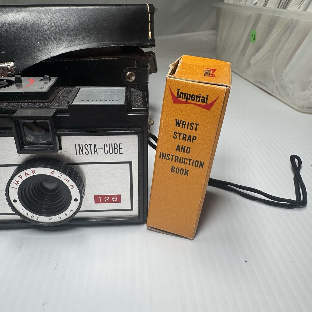 Imperial Insta Cube Camera Kit In Leather Camera Bag