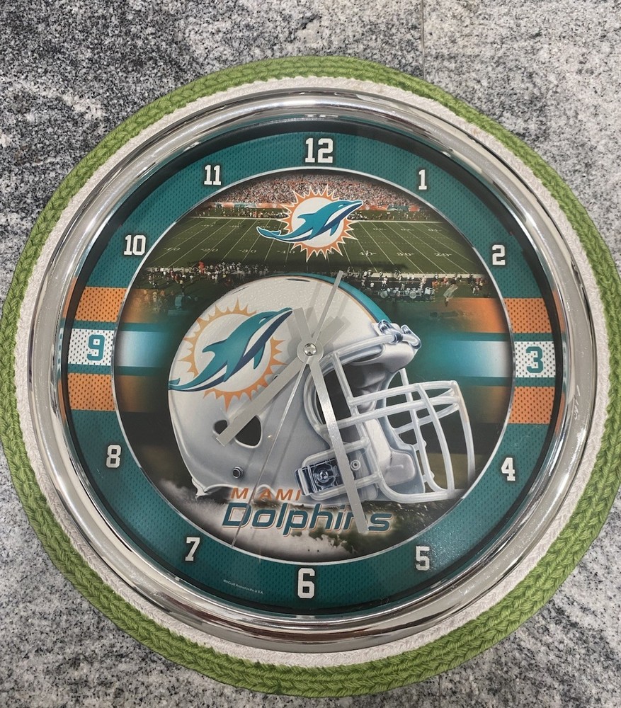 Miami Dolphins NFL Collectible Wall Clock