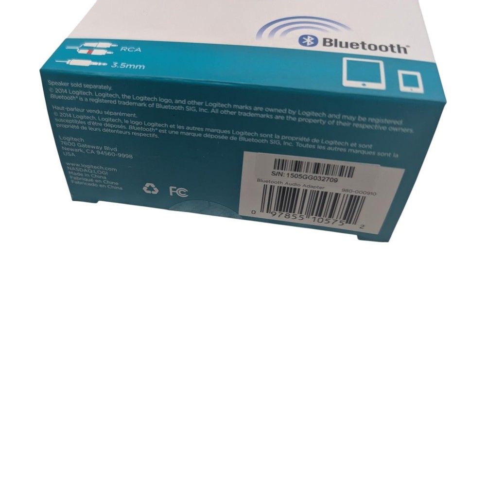 Brand New Logitech Bluetooth Wireless Audio Adapter Receiver