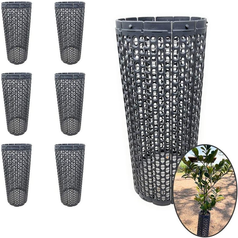 15" Stackable Spiral Tree Guards, Bark Protection - Set of 6