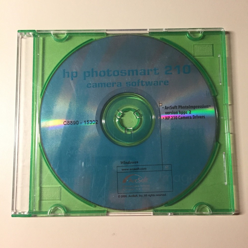 Vintage HP PhotoSmart 210 Camera Software CD