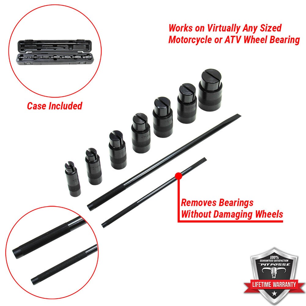Pit Posse PP1692 Universal Motorcycle Wheel Bearing Remover Puller Tool