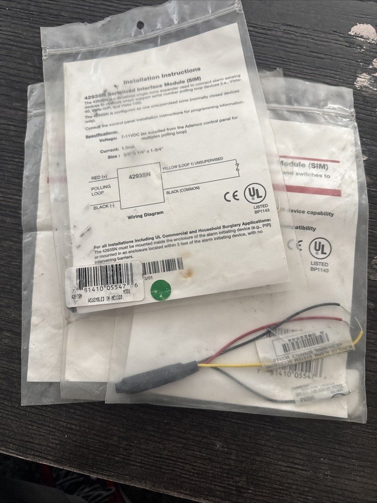 Ademco 4293SN Serialized Interface Module (SIM)