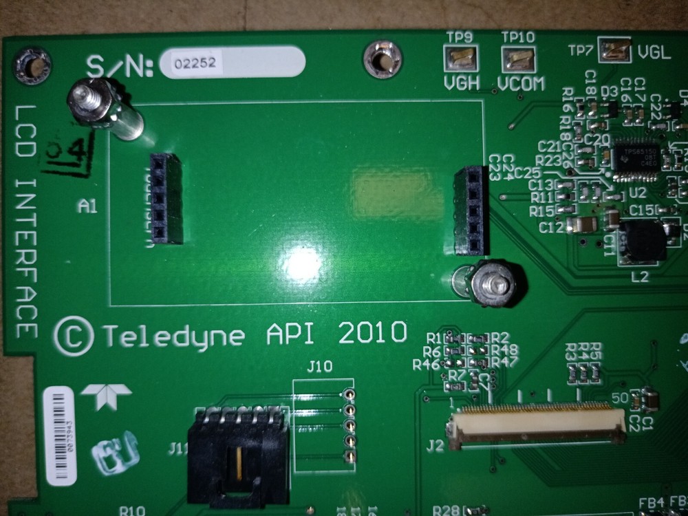 PCA 06670000 Rev: C, LCD interface for TELEDYNE API T101 H2S Analyzer