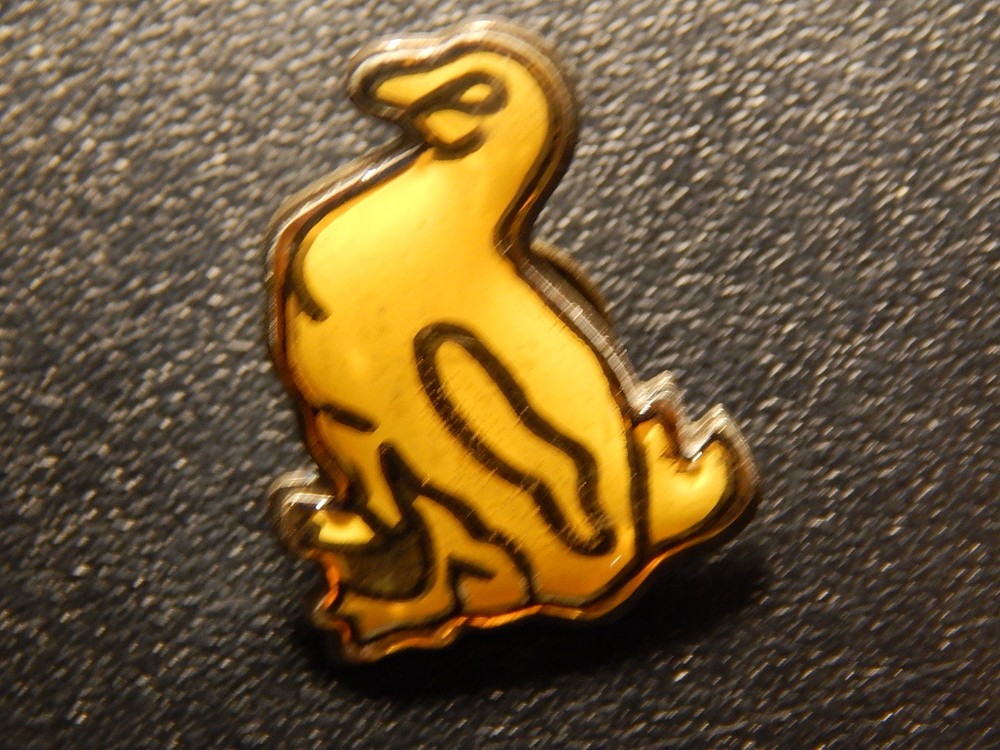 YELLOW DUCK PINBACK!   WW118DXX