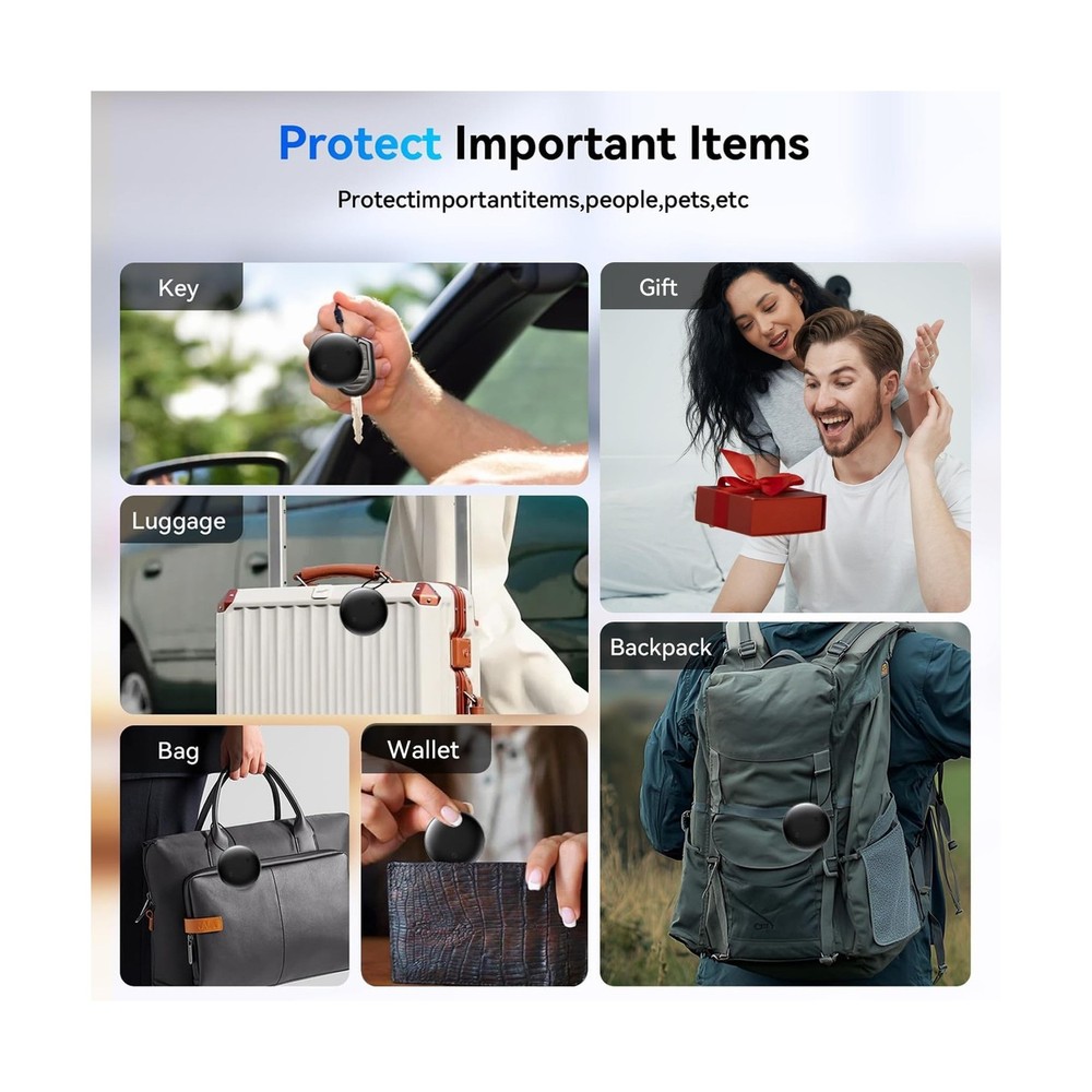 Air Tracker Tags for Android or iOS, Dual System Air Smart Tags-4 P... Fast Ship