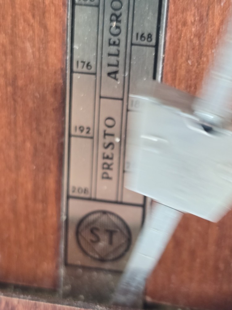 Seth Thomas Metronome Rhythm Windup Pyramid EUC