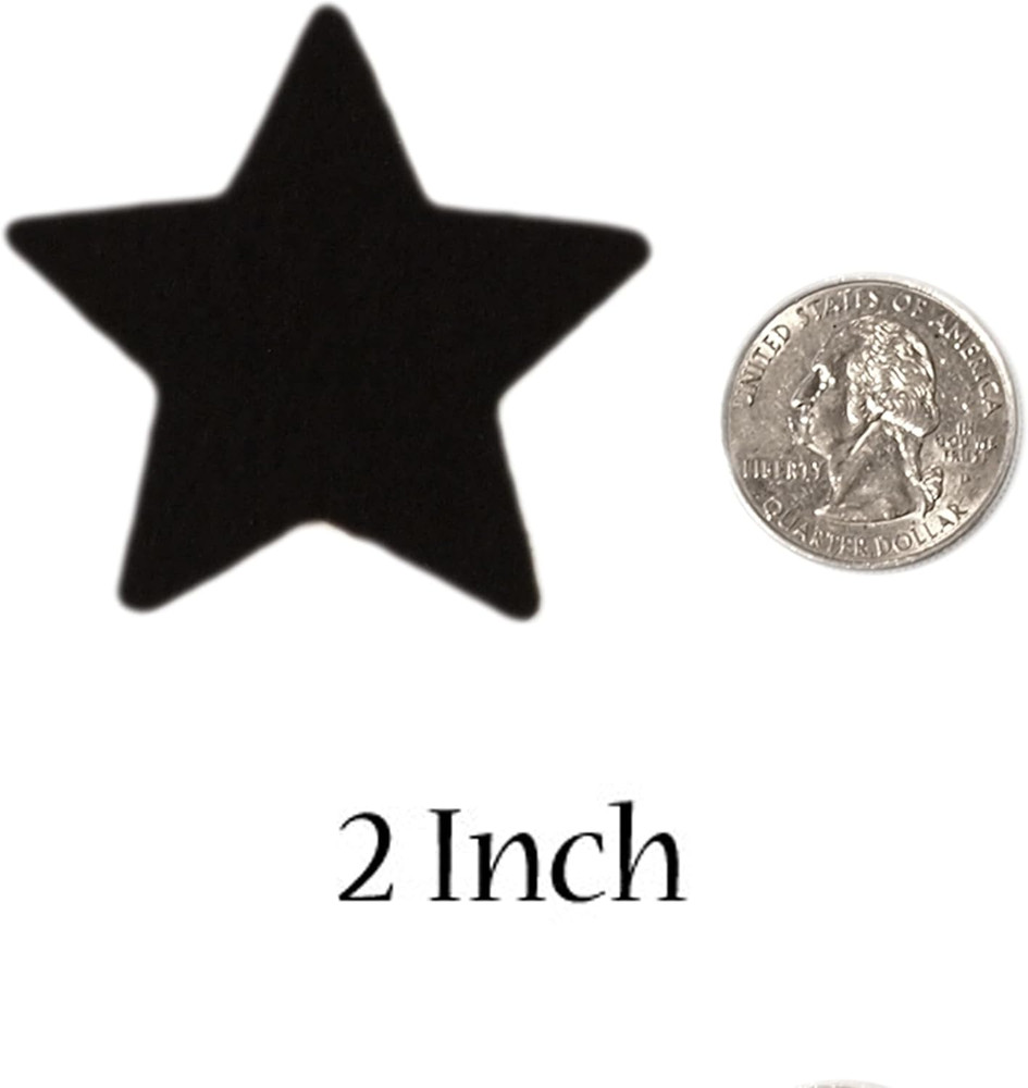 2 Inch 60Pc Felt Stars (Yellow)