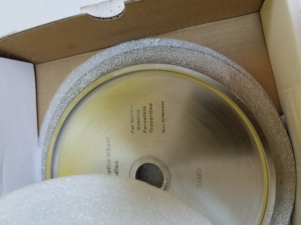 6" 3/8 RADIUS BULLNOSE PROFILE WHEEL FOR TILE SAW