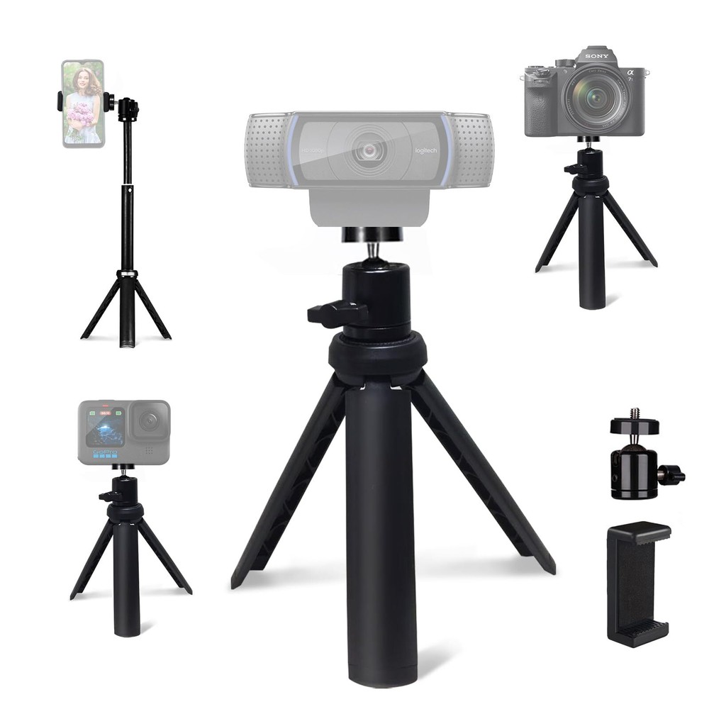 Lightweight Mini Tripod For Camera/phone/webcam Extendable Stand For Logitech We
