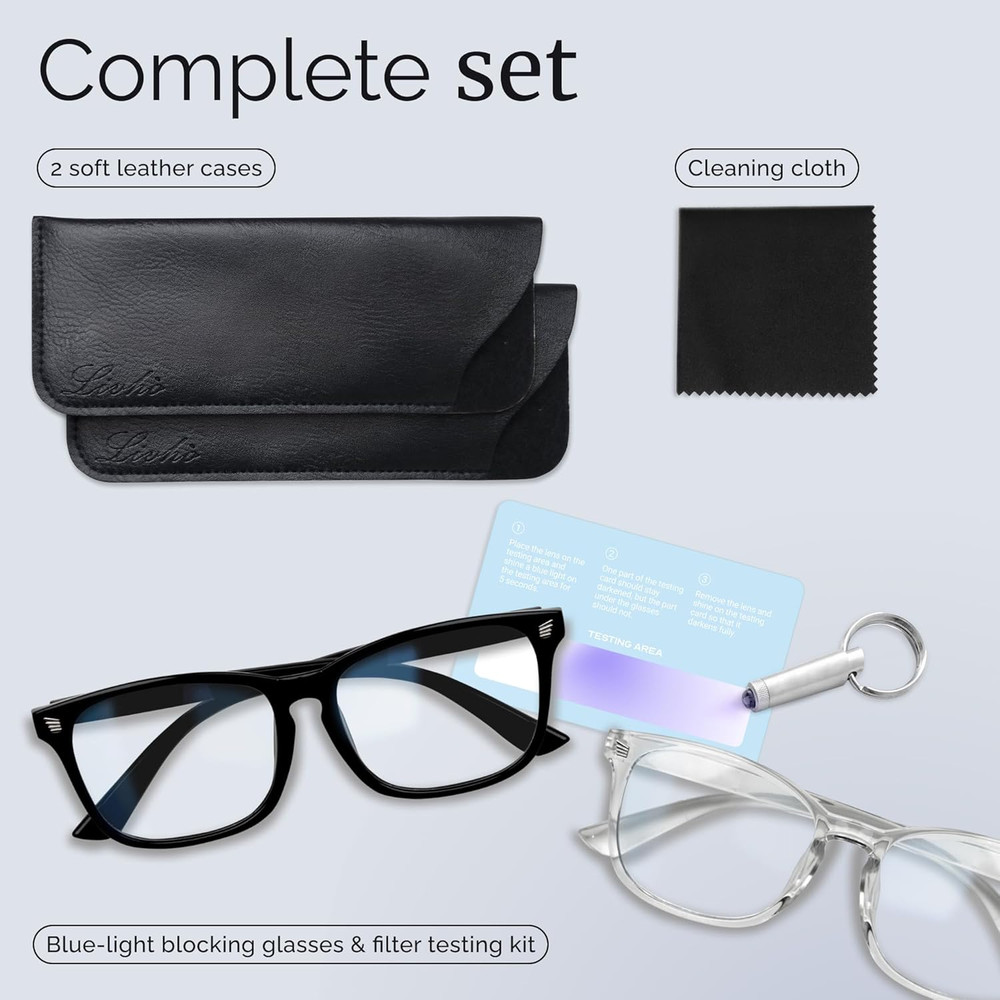 Livho High Tech Blue Light Glasses - Advanced 99% Blue Light Blocking Computer G