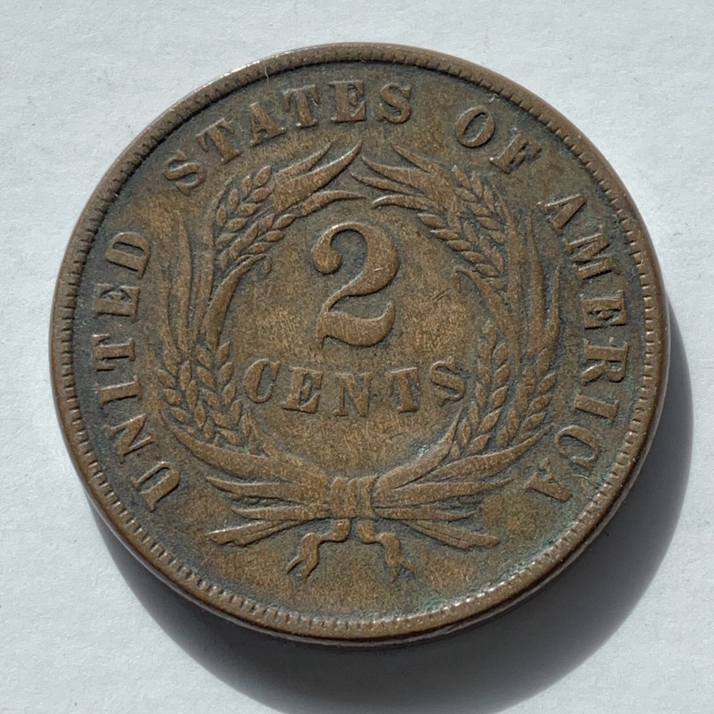 Two Cent USA 1866 2 Cent VF